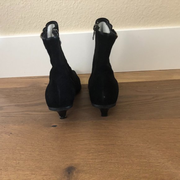 Good Condition Prada Suede Heeled Boots - Picture 3 of 5